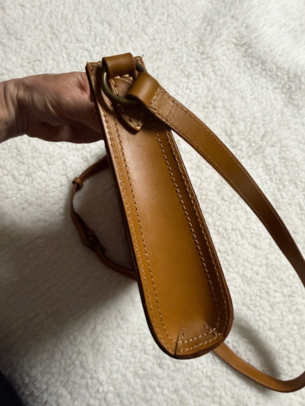 FRYE Brown Tooled Leather Crossbody Bag brown Retired - Picture 9 of 10